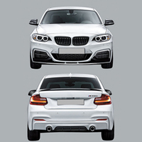 Kit de carrosserie de remplacement en plastique haute performance Srumdy, tuning direct usine, pour BMW Série 2 F22 M Sport : Lame avant, diffuseur arrière, toit