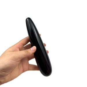 Nero naturale cristallo di ossidiana Dildo bacchetta massaggiatore Yoni bacchetta nera energia ossidiana bacchetta di guarigione per le donne di <span class=keywords><strong>meditazione</strong></span> <span class=keywords><strong>e</strong></span> Relax - Product Image 4