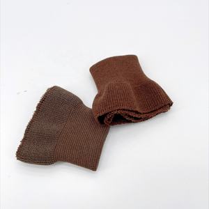 Brazalete de Cuero con Dobladillo Acanalado, Dobladillo de Lana Teñida Personalizada, Dobladillo de Punto Acanalado, Chaqueta de Plumón, Accesorios de Prendas de Punto 100% Lana - Product Image 4