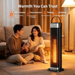 Lussuoso Termoventilatore <span class=keywords><strong>Smart</strong></span> per Casa e Ufficio, Nuovo Arrivo, Portatile, 2000W, con Funzione di Ritorno e Sostituzione, Aria Calda - Product Image 1