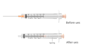 Seringues à <span class=keywords><strong>tuberculine</strong></span> à rétraction automatique Seringues pour allergies Seringues de sécurité - Product Image 4