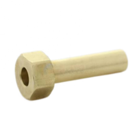 Manchon de raccord hexagonal en laiton usiné CNC sur mesure OEM de précision