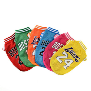 Vestiti all'ingrosso del canottiera dello sport sottile del cane di estate per le piccole e medie Cat Pet cane basket vestiti della camicia traspirante dell'animale domestico - Product Image 2