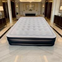 Matelas gonflable en PVC certifié pour l'exportation transfrontalière avec pompe électrique intégrée, gonflage/dégonflage à une touche, idéal pour l'extérieur