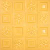 Autocollant mural Papier peint PVC en mousse PE Décoration intérieure Design moderne 3D 70*70cm Papier peint à effets spéciaux Papier peint uniquement