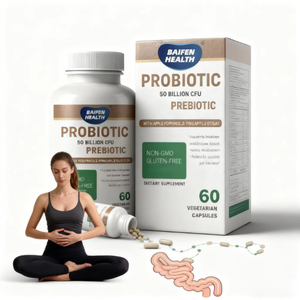 ओएम/ओडम प्रोबायोटिक कैप्सूल 50 बिलियन cfu सेब पॉलीफेनोल्स अनानास फल निकालने से पाचन प्रतिरक्षा समर्थन 60 को बढ़ावा देता है - Product Image 2