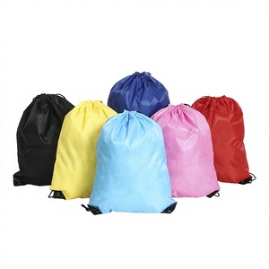Eco Friendly Recyclable Non-Woven Solid Color Custom Drawstring Bags Gym Sport <b>Backpack</b> Promotional Travel Shopping - Product Image 3