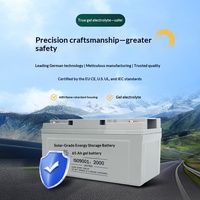 Batterie au gel scellée sans entretien à décharge profonde de qualité solaire 12V 65Ah 100Ah 120Ah 150Ah haute capacité pour voiturettes de golf