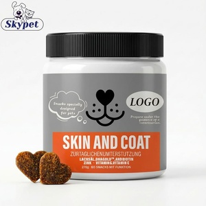Golosinas Masticables para la Piel y el Pelaje de Perros de Marca Propia con Aceite de Salmón Omega 3 para el Alivio del Picor, Suplementos Hipoalergénicos para Mascotas, Precio de Fábrica - Product Image 1