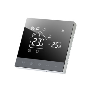 Beok TS4 16A Écran tactile électrique intelligent Tuya <span class=keywords><strong>Thermostat</strong></span> d'hôtel <span class=keywords><strong>connecté</strong></span> en WiFi Conception flexible pour les installations de <span class=keywords><strong>chauffage</strong></span> par le sol - Product Image 2