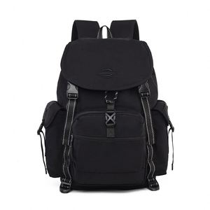 <b>Large</b> Capacity Waterproof Nylon Outdoor Travel Backpack Men's Multi-pocket Drawstring <b>Rucksack</b> Laptop Daypack with Luggage Strap - Product Image 2