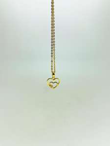 Meilleure qualité solide 925 argent Sterling Moissanite forme de coeur plaqué or pierres précieuses collier chaîne femmes bijoux pour femmes - Product Image 5