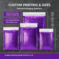 Enveloppe à bulles aluminisée personnalisée, résistante aux chocs et imperméable, pour accessoires et vêtements, e-commerce