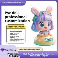 Poupée en PVC à collectionner, personnalisée, tendance, ornements faits main, dérivés d'IP indépendants, LOGO