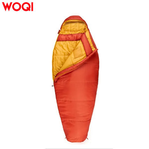 <span class=keywords><strong>Sac</strong></span> <span class=keywords><strong>de</strong></span> <span class=keywords><strong>couchage</strong></span> momie WOQI 3 saisons pour <span class=keywords><strong>couchage</strong></span> latéral, résistant aux températures négatives jusqu'à -<span class=keywords><strong>20</strong></span> <span class=keywords><strong>degrés</strong></span>, avec rembourrage en coton, tissu polyester, orange, pour voyages en extérieur - Product Image 2