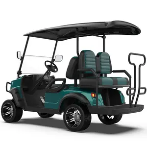 4 Seater Gas Powered Golf Cart Lifted Golf Cart With Low Profile Tires Electric Golf Carts CE 48V Kit Luces Club Car Tempo 3.5km