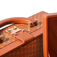 Nouveau luxe Vintage valise Designer en cuir personnalisé voyage coffre serrure unisexe dur bagages hommes bijoux Simple Vintage Style