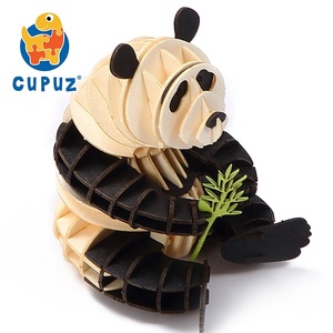 Mới nhất <span class=keywords><strong>3D</strong></span> đầy màu sắc <span class=keywords><strong>Panda</strong></span> giấy mô hình câu đố, tùy chỉnh động vật mô hình câu đố tự lắp ráp DIY Craft Set quà tặng cho cậu bé gái & người lớn - Product Image 3