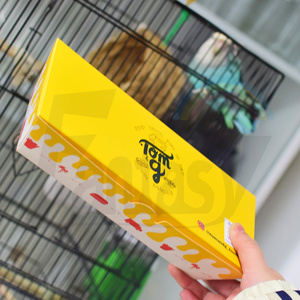 Sıcak köpek kutusu tek kullanımlık Kraft kutusu çıkar özelleştirmek gıda ambalaj kutusu - Product Image 3