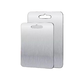 Planche à découper multifonction épaisse pour aliments, viande, fromage, en acier inoxydable 304, pour la cuisine - Product Image 1
