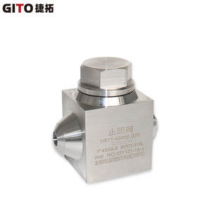 Válvula de Retención Manual de Acero Inoxidable 316L de Alta Presión de 4500 LB, Soldada a Tope, Unidireccional, para Medios Petroleros y de Gas - Product Image 3