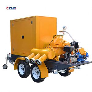 CZME Irrigation Pump Farm Garden Irrigation River Self-priming diesel Pump with <b>Trailer</b> Type Flood Control Drainage Pump - Product Image 5