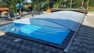 <span class=keywords><strong>Precio</strong></span> de fábrica <span class=keywords><strong>piscina</strong></span> <span class=keywords><strong>retráctil</strong></span> policarbonato natación vidrio redondo spa cubre - Product Image 6