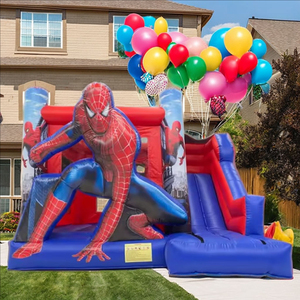 Phổ biến Spider Man <span class=keywords><strong>Inflatable</strong></span> nhảy lâu đài khô trượt Bouncer lâu đài <span class=keywords><strong>Inflatable</strong></span> Spiderman Bounce House <span class=keywords><strong>Combo</strong></span> cho trẻ em bên - Product Image 2