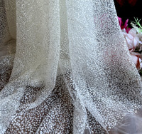 Tissu à paillettes dorées estampées à chaud, blanc opaque, extra dense, brillant, nouvelle vente chaude 2026.