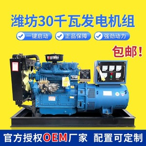 Grupo Electrógeno Diésel Weifang de 30kW, 400V, 50Hz, 1500 RPM, con Control Remoto para Uso en Fábrica - Product Image 5