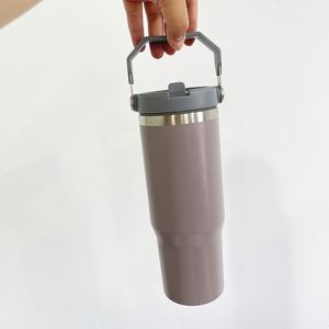 Botella de Agua Escolar de 30oz con Tapa Abatible, para Estudiantes, Hombres, Sublimación a Color, Acero Inoxidable, con Pajita, Venta al Por Mayor - Product Image 2