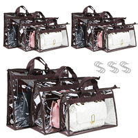 Étui de protection transparent en PVC de haute qualité, sur mesure, imperméable et anti-poussière pour sacs à main, disponible en différentes tailles