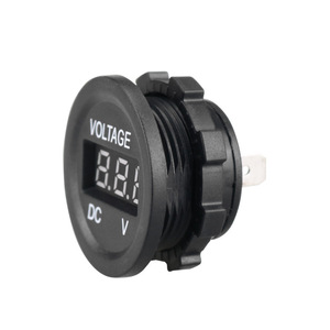 Testeur de Voltage Numérique Universel 12V-24V Bleu <span class=keywords><strong>LED</strong></span> Jauge Panneau Rond Volts - Product Image 3