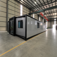 Maison préfabriquée extensible économique en conteneurs empilables de 20 et 40 pieds, avec 2, 4 ou 5 chambres, type logement annexe