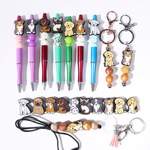 Manufacture Wristlet Keychain Bracelet Diy Animal New Dog Focal <strong>Beads</strong> Pens Bpa Free Focal <strong>Beads</strong> <strong>Silicone</strong> <strong>Wholesale</strong> - Product Image 5