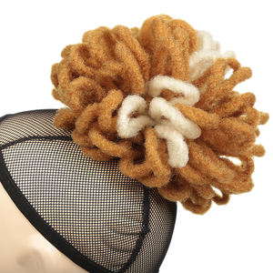 Tomo — Extensions capillaires synthétiques, Postiche Chignon court, Dreadlocks Afro bouffantes à cordon de serrage, Faux Locs à Clip - Product Image 3