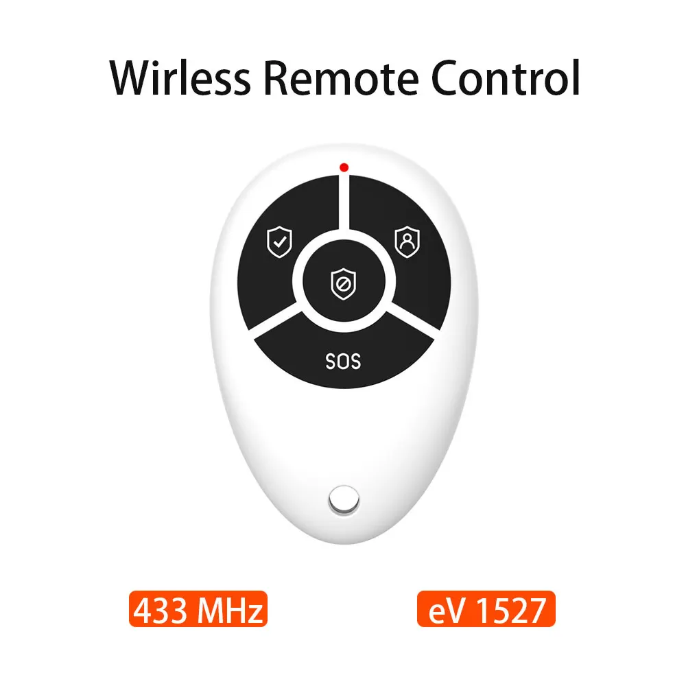 Staniot 433MHz telecomando senza fili intelligente antifurto portatile a 4 pulsanti per sistema di allarme di sicurezza antifurto domestico GSM WIFI