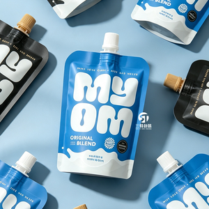 Custom Logo Eco Friendly Aluminum Foil Stand Up Spout Pouches For Juice Milk <b>Coffee</b> <b>Liquid</b> Beverage Packaging Factory Wholesale - Product Image 4