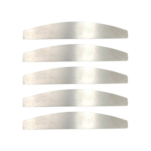 Reusable Professional Custom Logo Emery Boards Zebra White Black Grit 100 180 240 Half Moon Disposable Nail Files