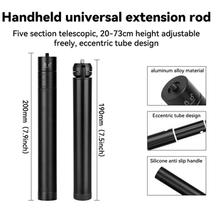 Perche d'extension pour <span class=keywords><strong>stabilisateur</strong></span> de cardan, bâton de selfie de 29 pouces compatible avec les stabilisateurs de cardan <span class=keywords><strong>DJI</strong></span> <span class=keywords><strong>OM</strong></span> 5/<span class=keywords><strong>4</strong></span> <span class=keywords><strong>Osmo</strong></span> <span class=keywords><strong>Mobile</strong></span> 3 2/Feiyu/Zhiyun Smooth - Product Image 5