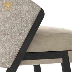 Chaise de salle à manger en tissu moderne pour le petit-déjeuner bar cafés cafétéria pieds en bois chaises de salle à manger chaise de restaurant - Product Image 4