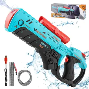Pistola de água elétrica para adultos 1275ML Kid Automatic Squirt Guns Super Water Soaker alimentado até 25 ft