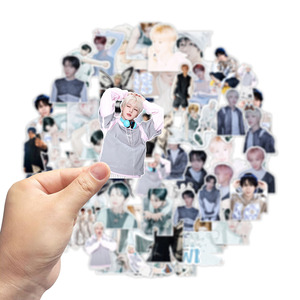 59 Piezas/Set de Pegatinas Autoadhesivas de Moda Kpop Wish Ode to Love Album Yushi Riku <span class=keywords><strong>Sion</strong></span>, Calcomanías DIY para Teléfono, Taza, Equipaje, Ryo Jaehee - Product Image 2