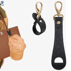 En gros Clip de chapeau de voyage en cuir simple pour le golf, le baseball, l'été, avec sangle, pour serviette, gant, rangement, portefeuille, boucle, mains libres - Product Image 5