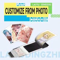 Cartes photo style Instax pour jeux d'anime, personnalisées en usine, haute qualité, type Polaroid, petite quantité minimale de commande prise en charge