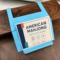 Support de règles de Mahjong américain pliable à suspendre au bord de la table, guide d'affichage mains libres, couleur personnalisée, accessoire de jeu