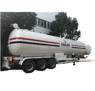 Hete Verkoop Gloednieuwe 3 Assen 25 Ton Aluminium Roestvrij Staal Zware Brandstof Lpg Tanker Aanhangwagen