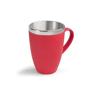 Tazza in bambù e metallo, merchandising sostenibile - Product Image 1
