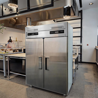 Équipement de Réfrigération Professionnel Congélateur en Acier Inoxydable Réfrigérateur Vertical Grande Capacité pour Restaurant