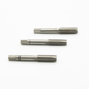 Jeu de tarauds à cannelure droite HSS DIN352, 3 pièces, pour taraudage manuel et mécanique du métal - Product Image 1